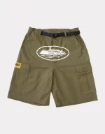 Corteiz 4Star Khaki Green Shorts