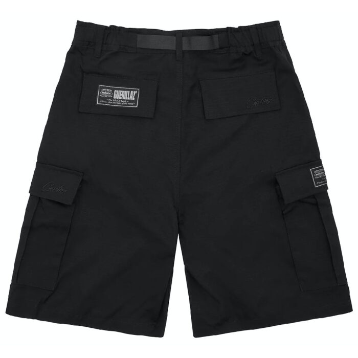 Corteiz 4Star Triple Black Shorts